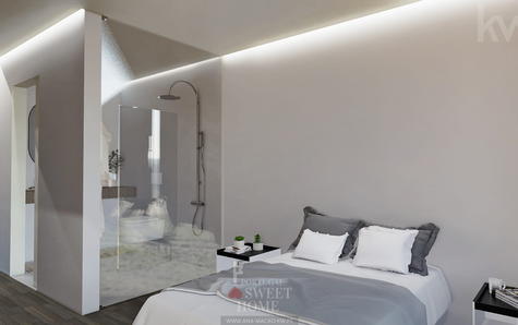 L'une des suites restantes, toutes de bonne superficie (25 m², 20,22 m² et 20,22 m²)