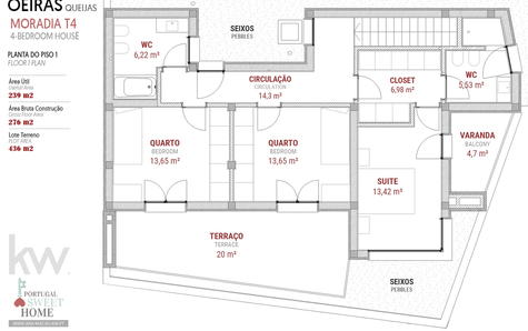 Upper floor plan