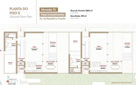 Floor plan of the 0-story building of the 2 houses - PIP Project