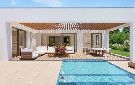 Swimming pool and leisure area