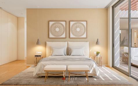 Suite with views of the surrounding garden