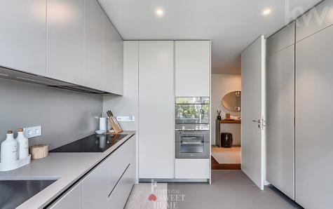 Cozinha (11 m2), equipada com eletrodomésticos Miele