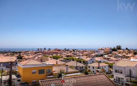 Vista desafogada de São Domingos de Rana, até ao mar