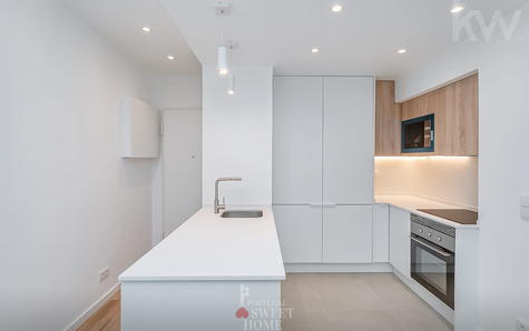 Vista da cozinha totalmente equipada