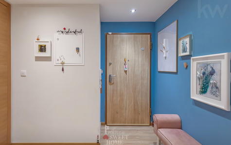 Hall de entrada e circulação (9,75 m2)