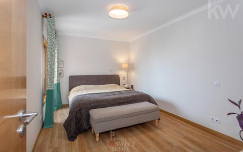 Master suite with bathroom, with a total area of 17.8 m2.