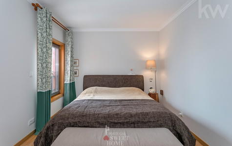 Suíte principal com WC, com uma área total de 17,8 m2