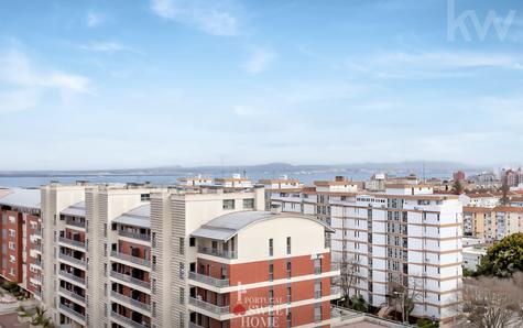 Vista da varanda sobre o Parque das Nações, até ao Rio Tejo