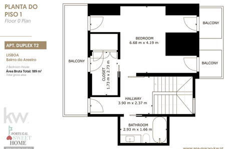 Planta do Piso Superior do Duplex