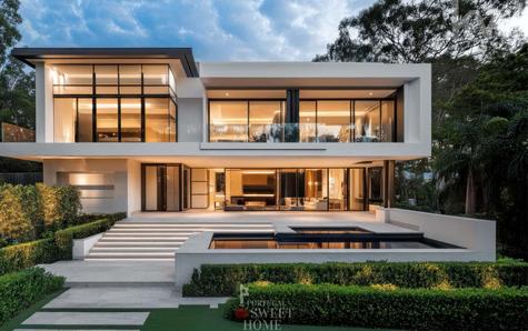 Exemple de maison de luxe conforme à la réglementation des copropriétés.