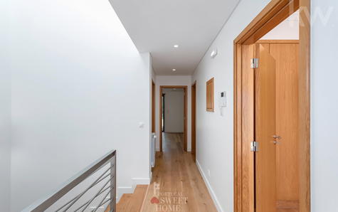 Corredor do piso dos quartos