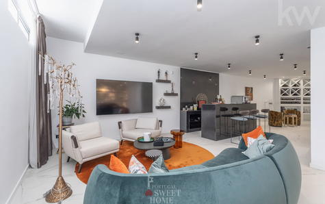 Coin salon dans le salon du sous-sol