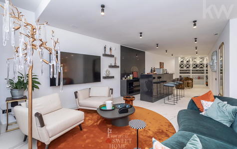 Coin salon dans le salon du sous-sol