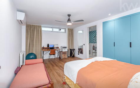 Basement suite with natural light.