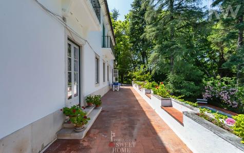 Terraço que rodeia a casa
