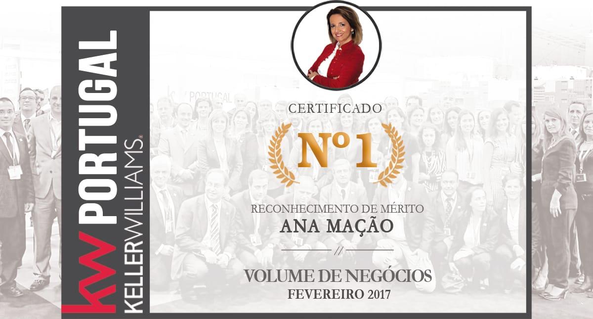 1º Lugar no top nacional da Keller Williams em Fevereiro/17