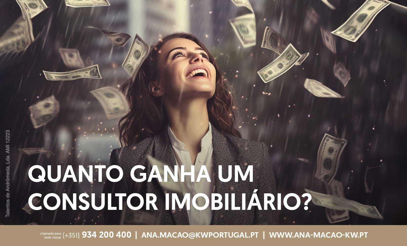 Quanto ganha um Consultor Imobiliário em Portugal, em 2024?