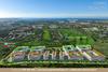Vista dos prédios de apartamentos, para venda e arrendamento